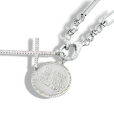 Jeremiah 29:11 with Cross Silver necklace